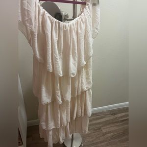 Bohoo brand new with tags cream boho dress size 12